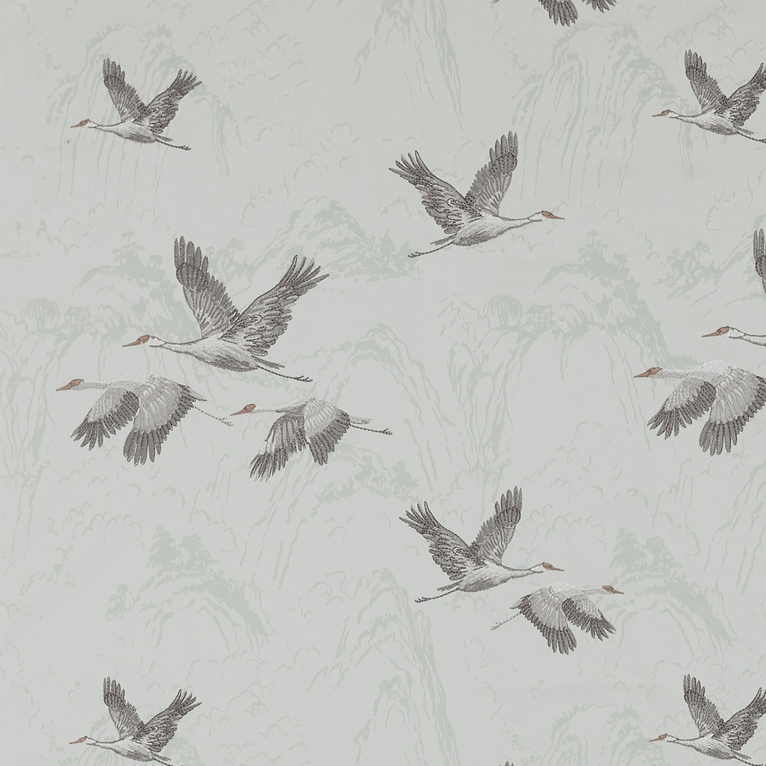 Laura Ashley Animalia Embroidered Pale Duck Egg Roman Blind