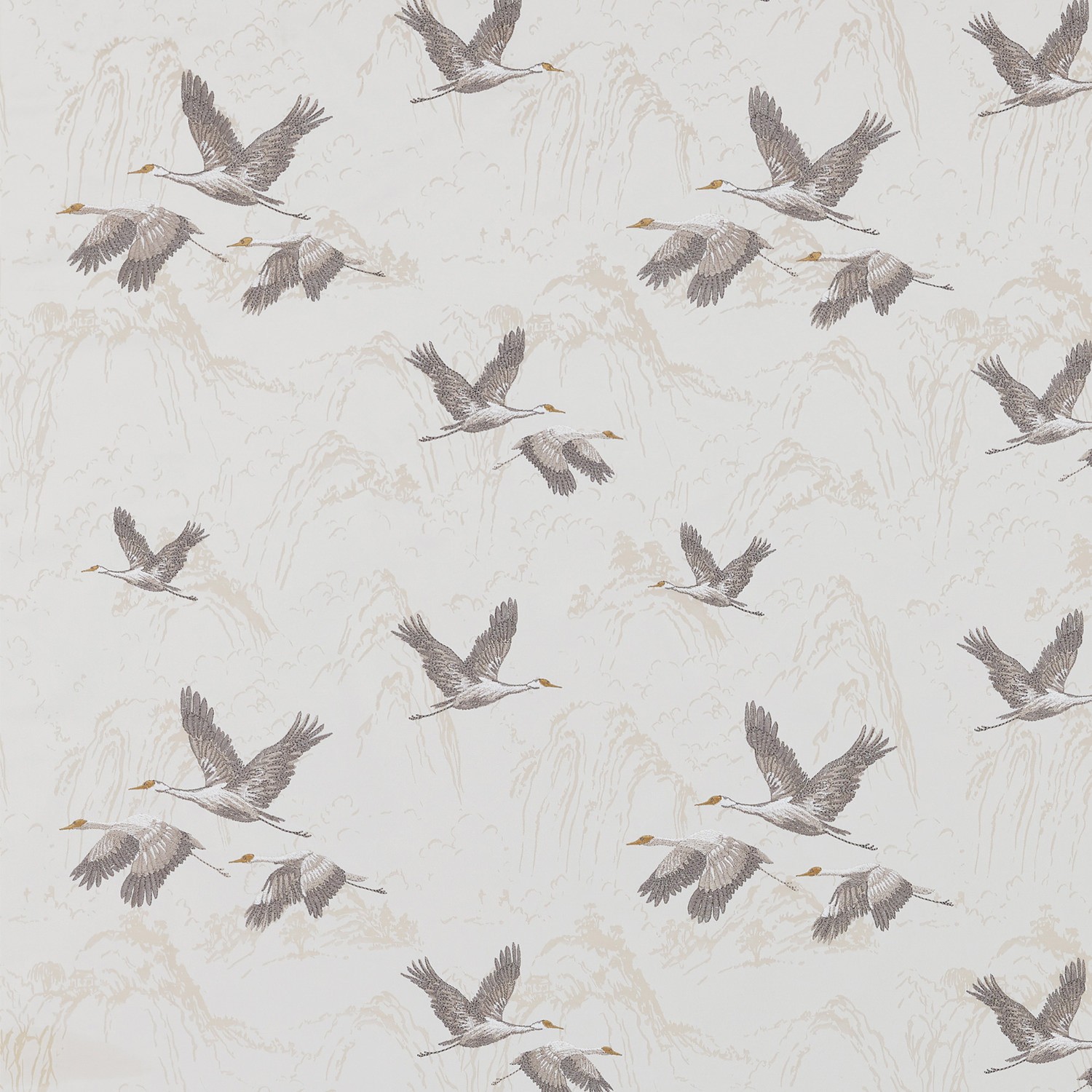Laura Ashley Animalia Embroidered Pale Dove Grey Roman Blind