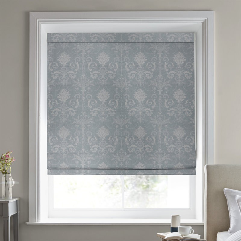 Laura Ashley Josette Woven Pale Seaspray Roman Blind