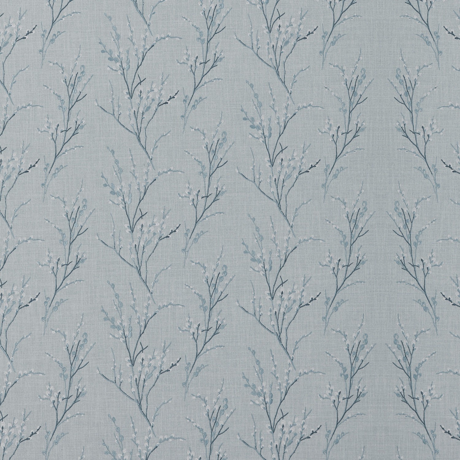 Laura Ashley Pussy Willow Embroidery Seaspray Roman Blind