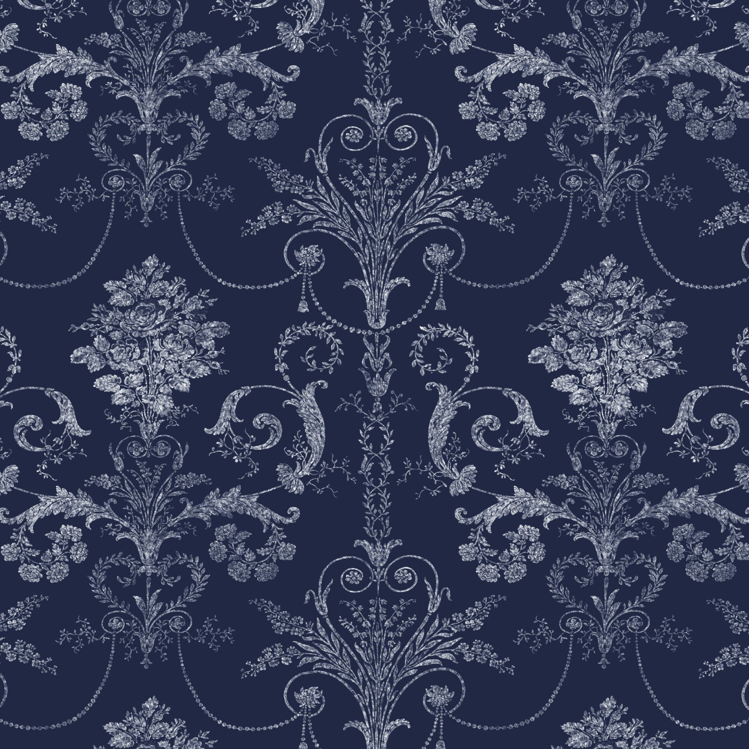 Laura Ashley Josette Midnight Dimout Roller Blind