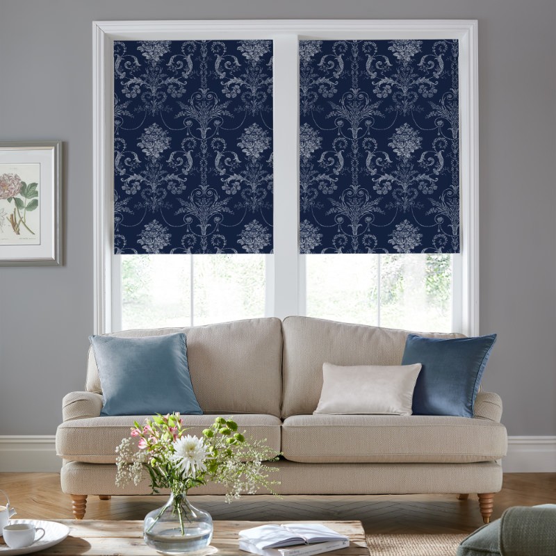 Laura Ashley Josette Midnight Dimout Roller Blind