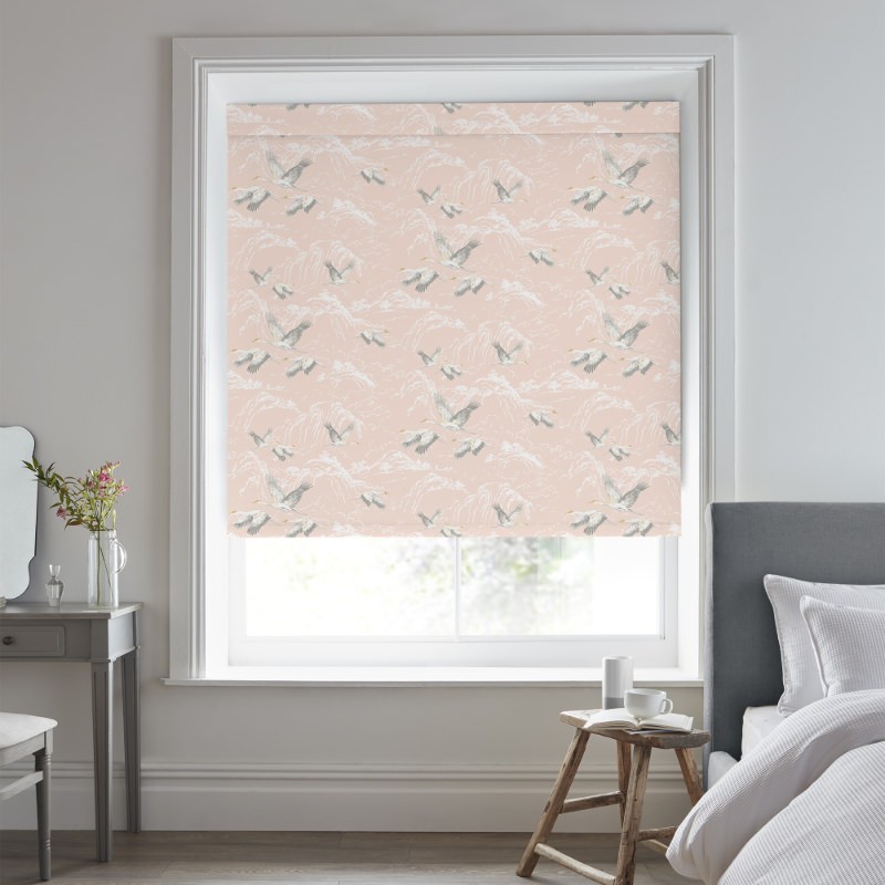 Laura Ashley Animalia Blush Dimout Roller Blind