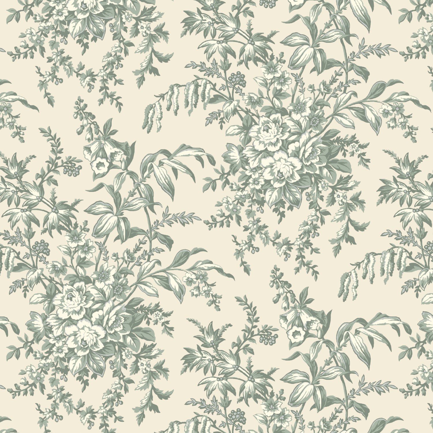 Laura Ashley Picardie Sage Dimout Roller Blind