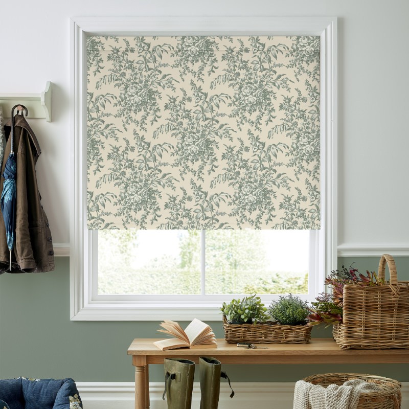 Laura Ashley Picardie Sage Dimout Roller Blind