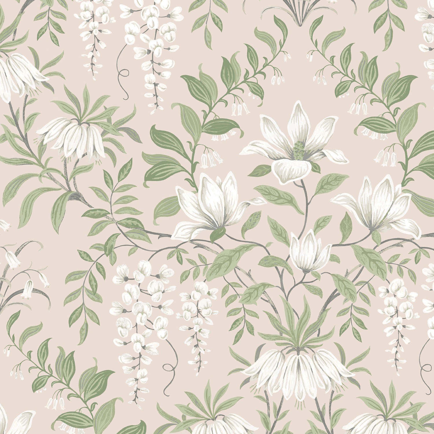 Laura Ashley Parterre Blush Blackout Roller Blind