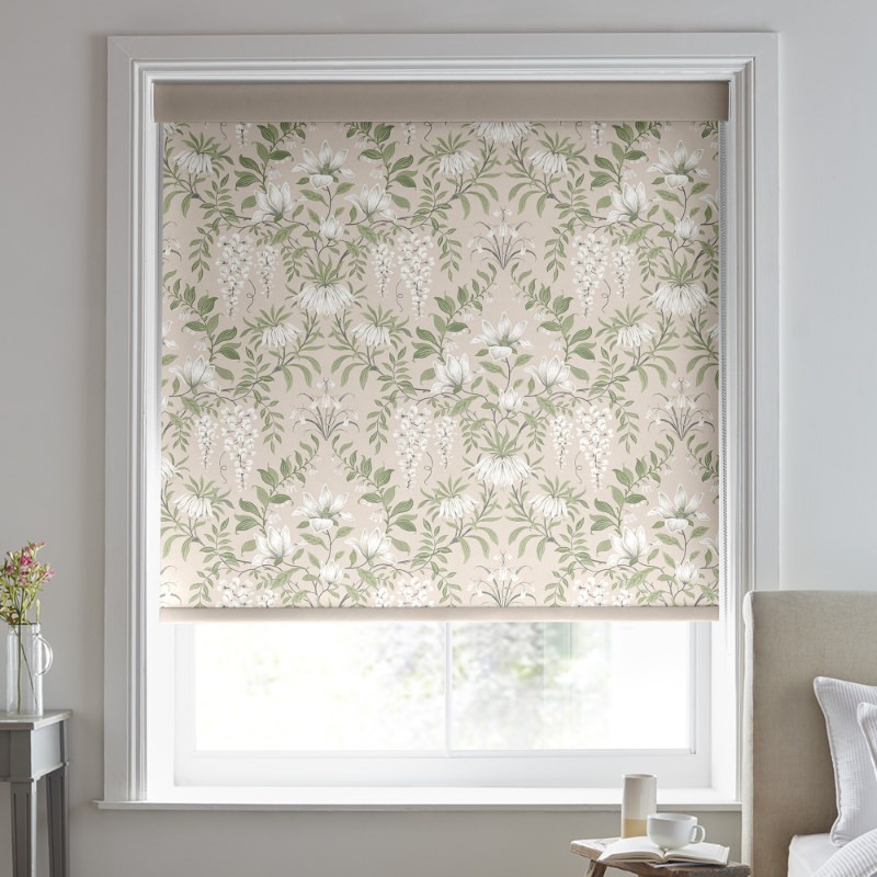 Laura Ashley Parterre Blush Dimout Roller Blind