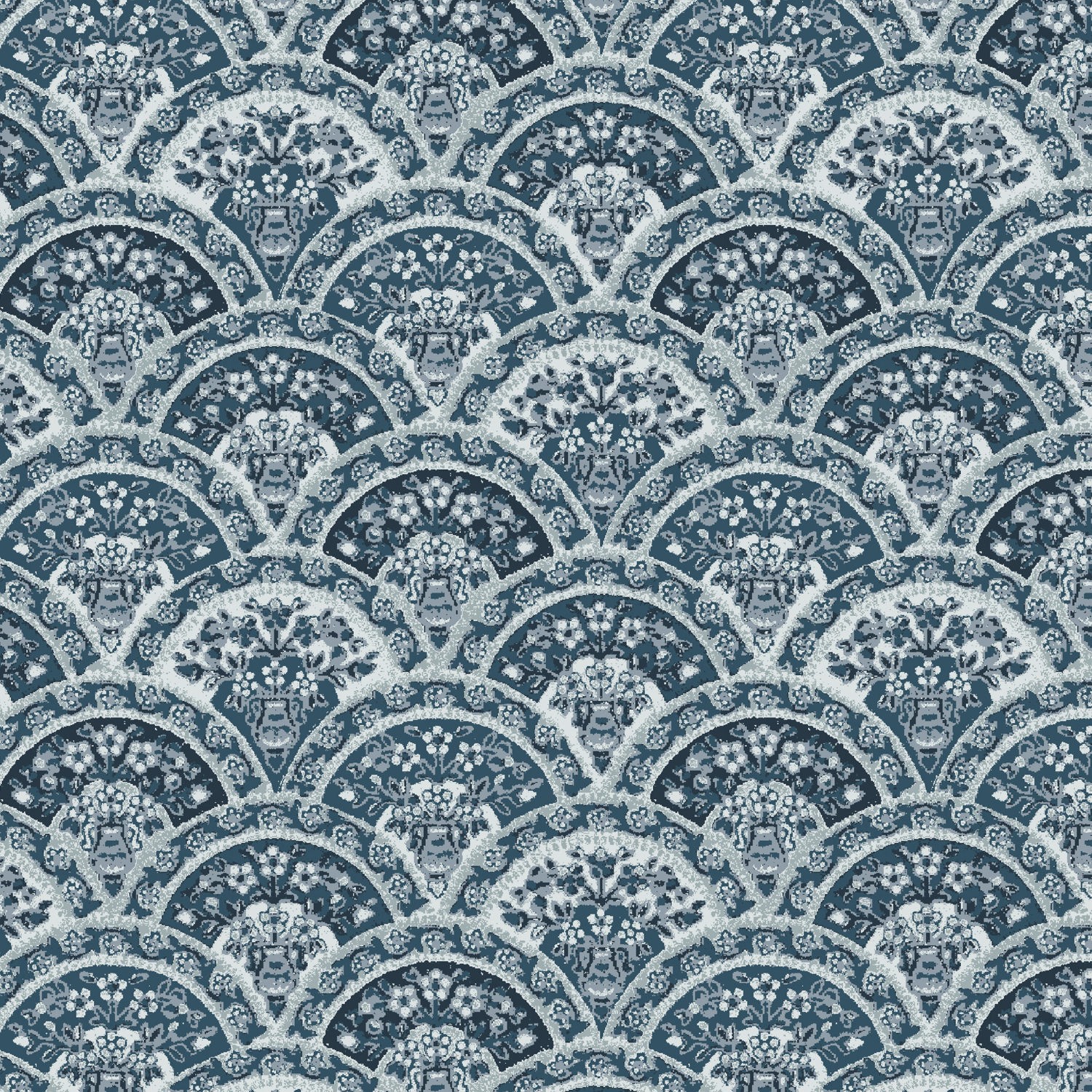 Laura Ashley Musica Dusky Seaspray Blackout Roller Blind