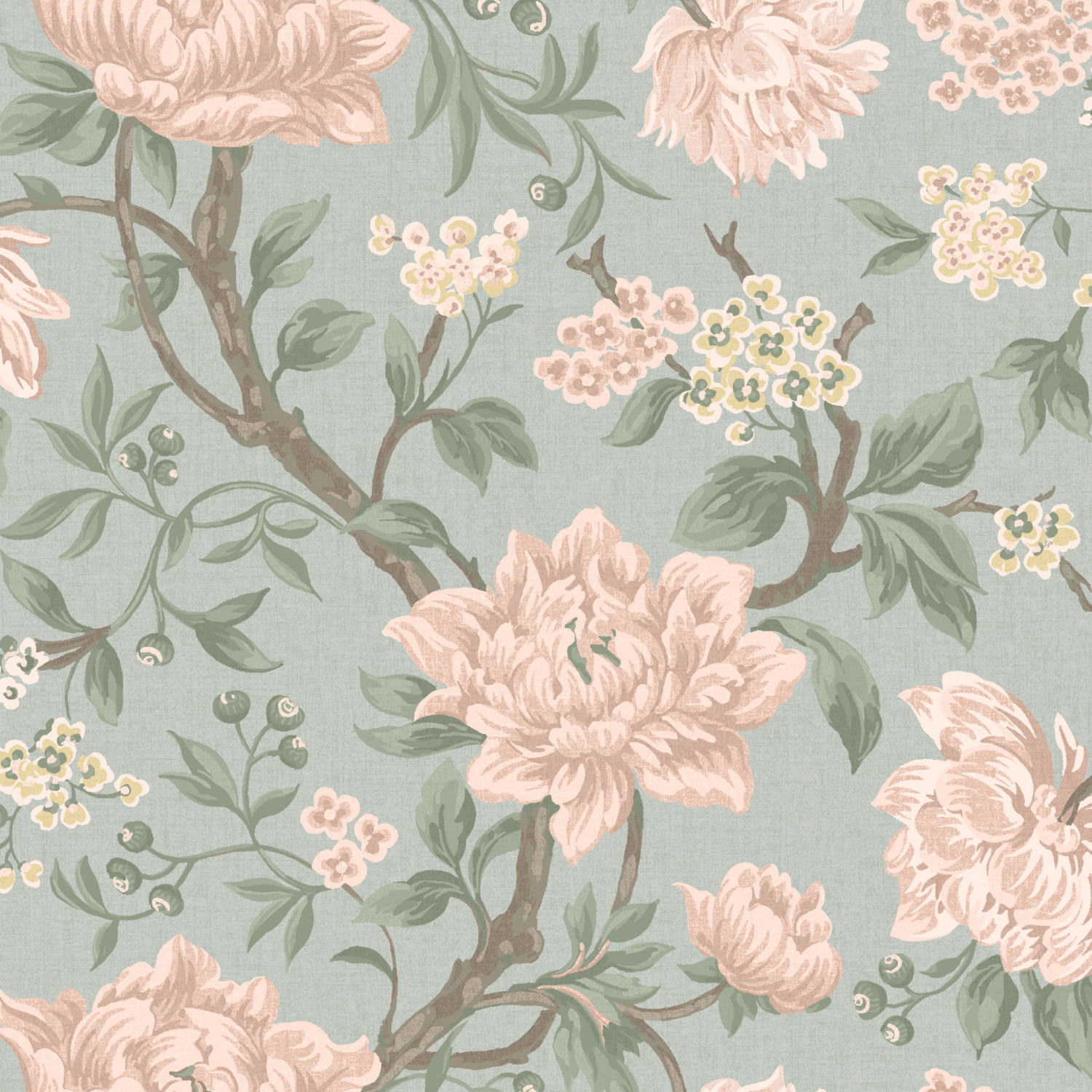 Laura Ashley Tapestry Floral Blush Dimout Roller Blind