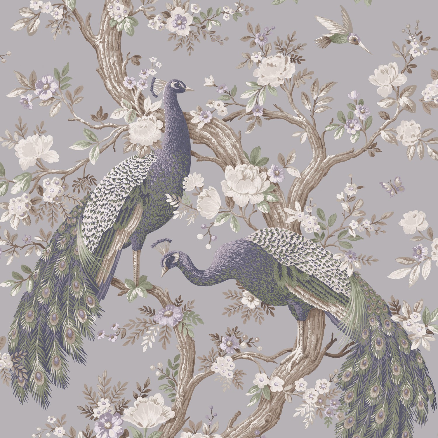 Laura Ashley Belvedere Pale Iris Blackout Roller Blind