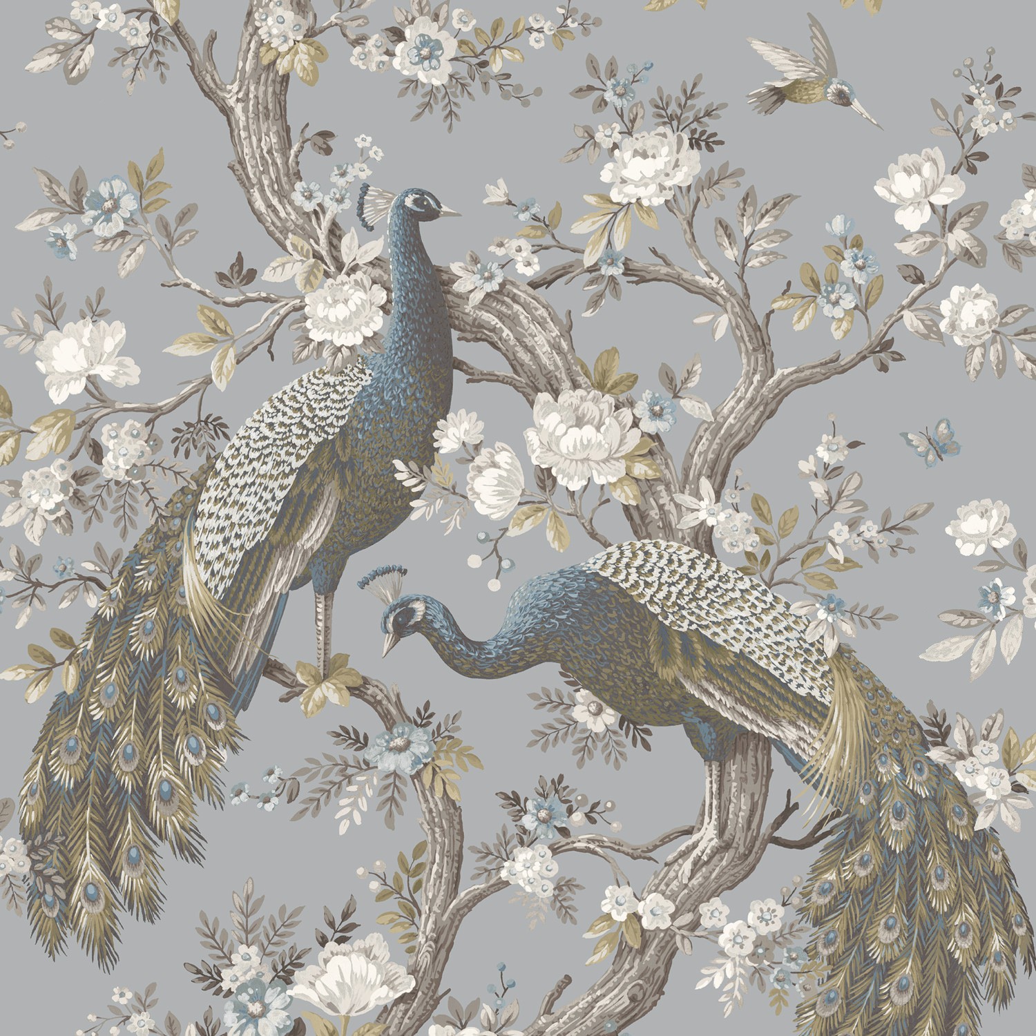 Laura Ashley Belvedere Chalk Blue Blackout Roller Blind