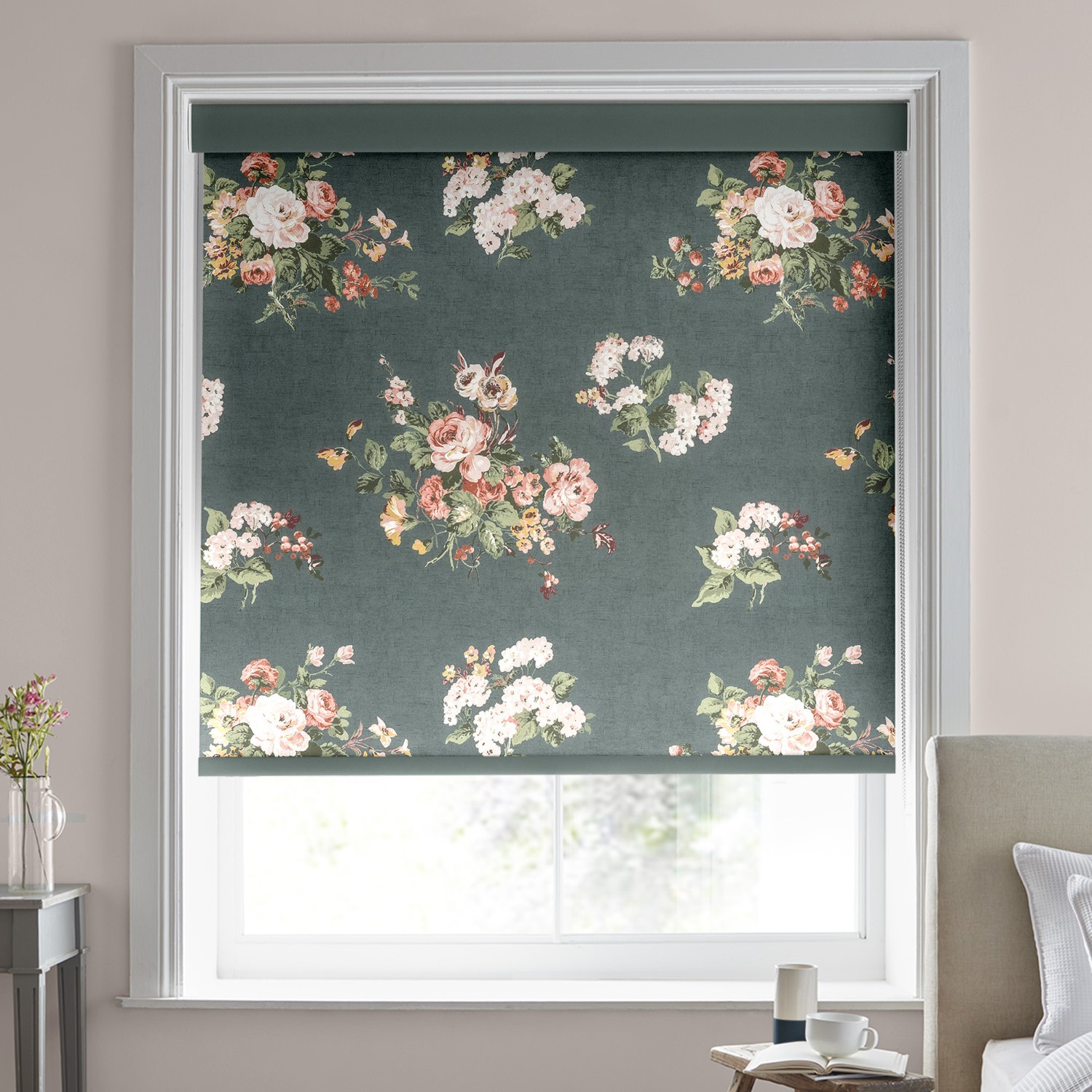 Laura Ashley Rosemore Fern Blackout Roller Blind