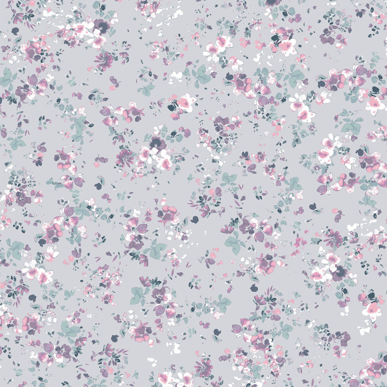 Laura Ashley Blossoms Lavender Blackout Roller Blind