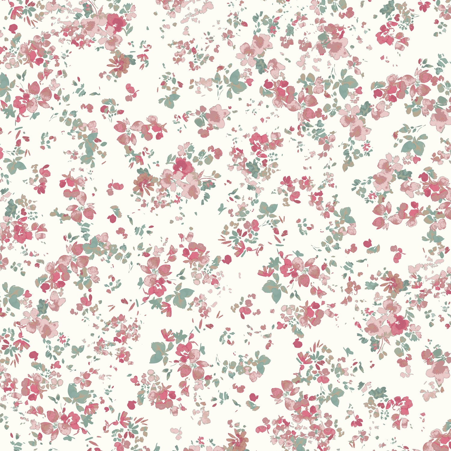 Laura Ashley Blossoms Blush Blackout Roller Blind