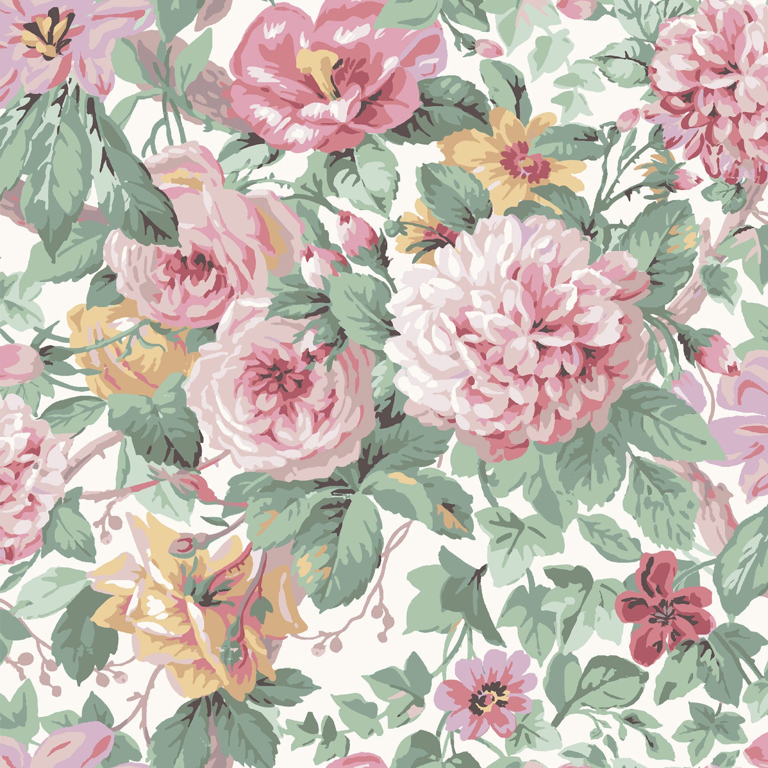 Laura Ashley Aveline Rose Blackout Roller Blind | Dotcomblinds