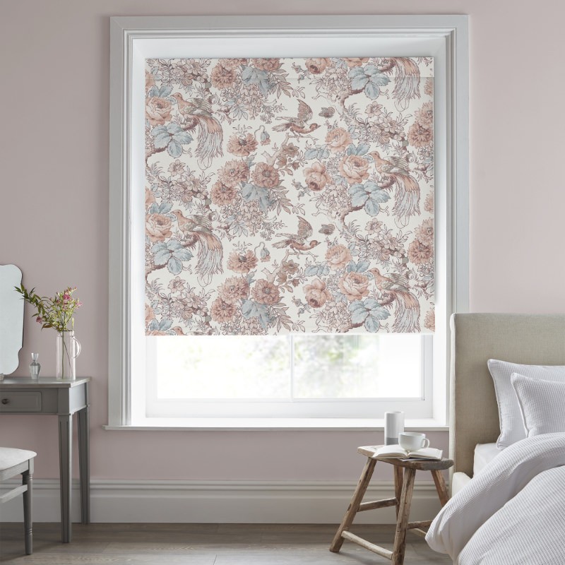 Laura Ashley Birtle Blush Blackout Roller Blind
