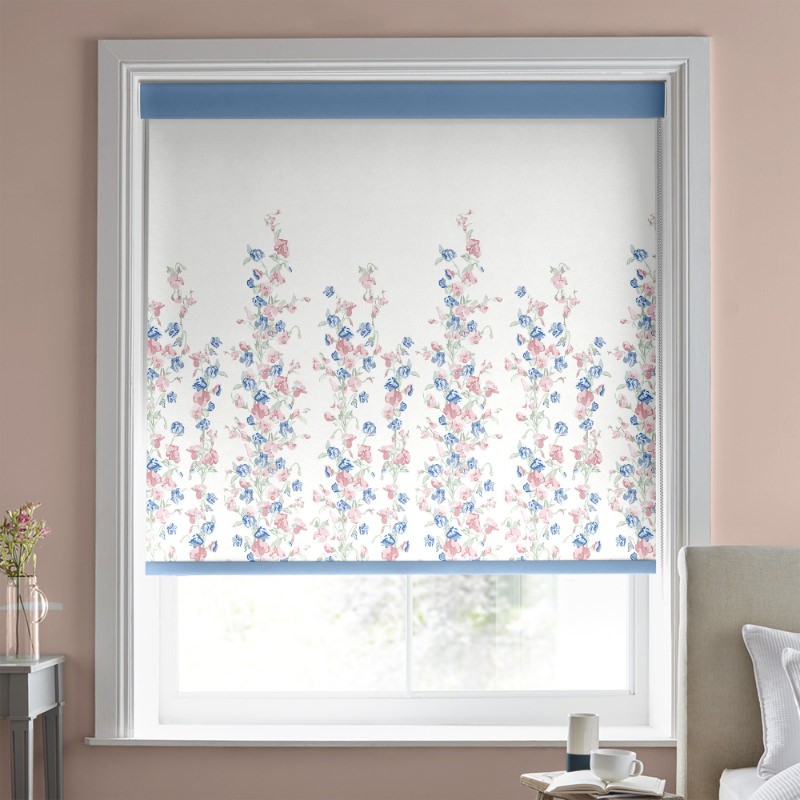 Laura Ashley Charlotte Pink Dimout Roller Blind