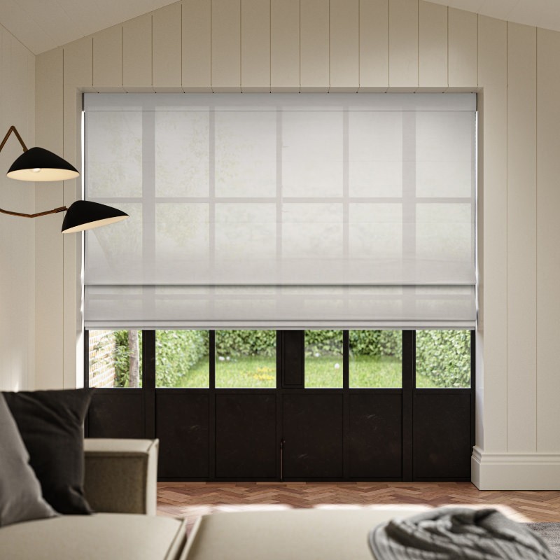 carraig dove sheer roman blind