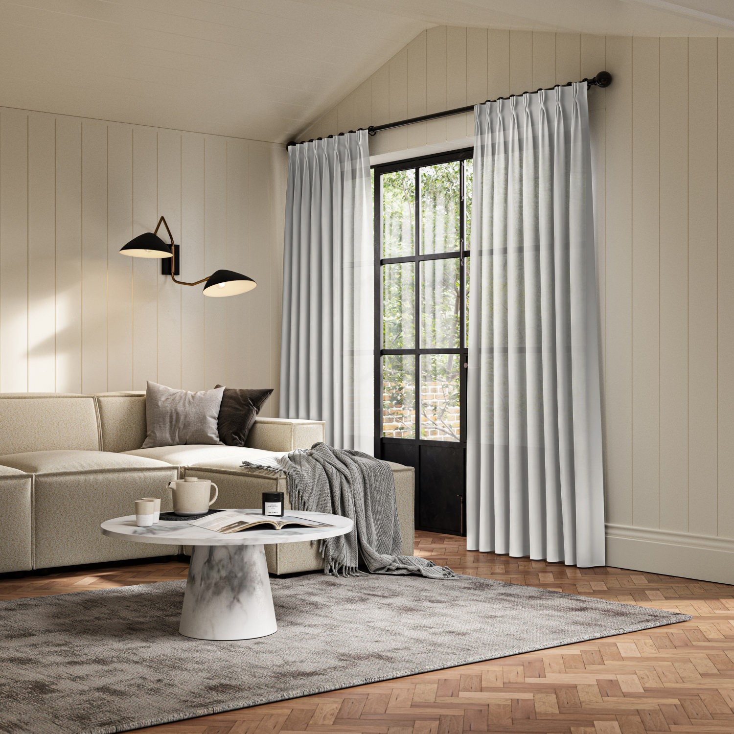 carraig ice sheer curtain