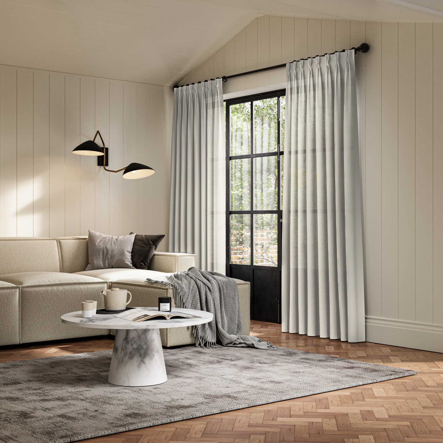 carraig linen sheer curtain