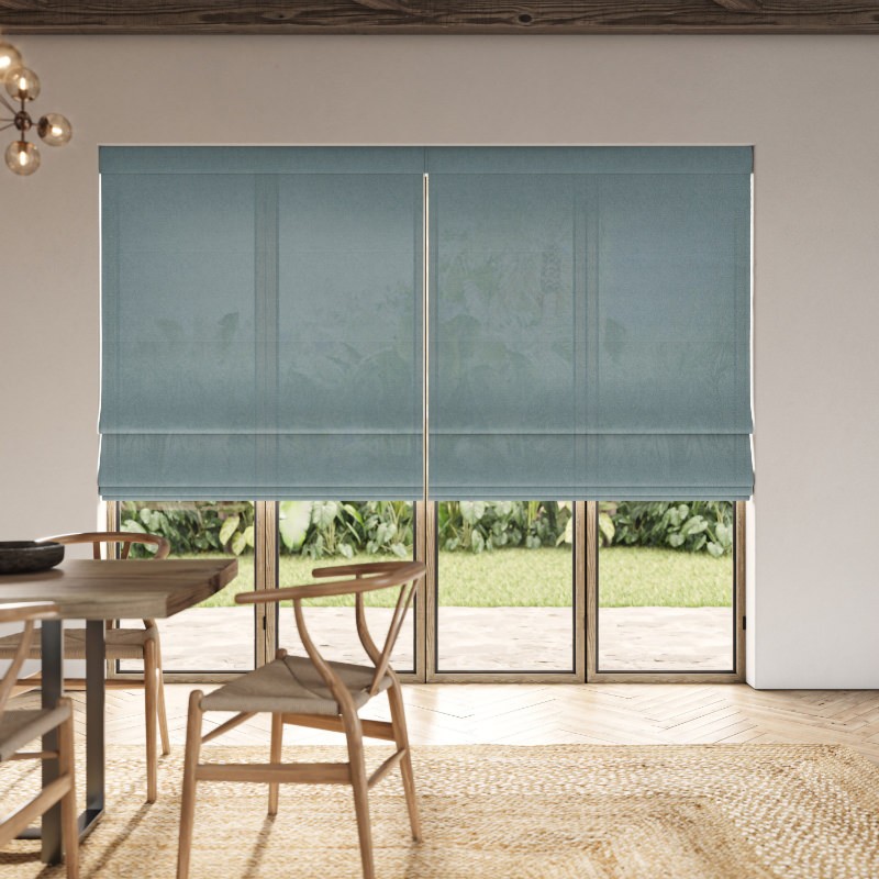 Cillian Chambray Light Filtering Roman Blind
