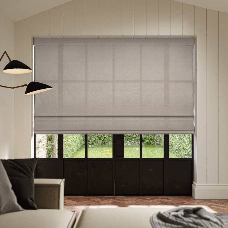 Cillian Mist Light Filtering Roman Blind