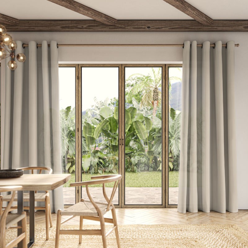 Cillian Oyster Light Filtering Curtain