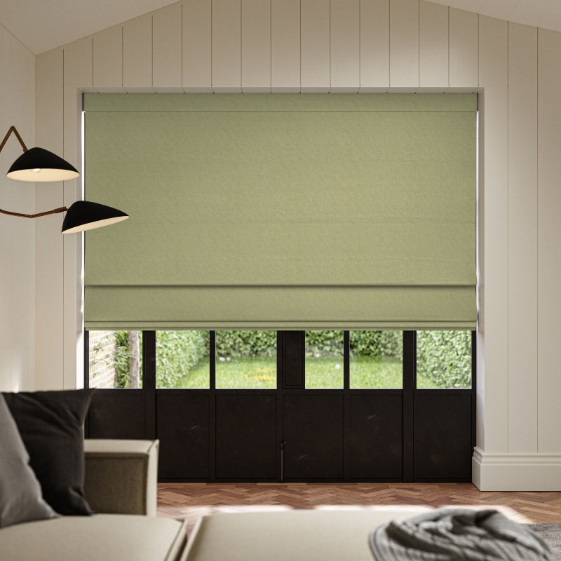 Clara Apple Plain Roman Blind