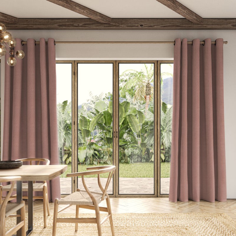 Clara Blossom Plain Curtain