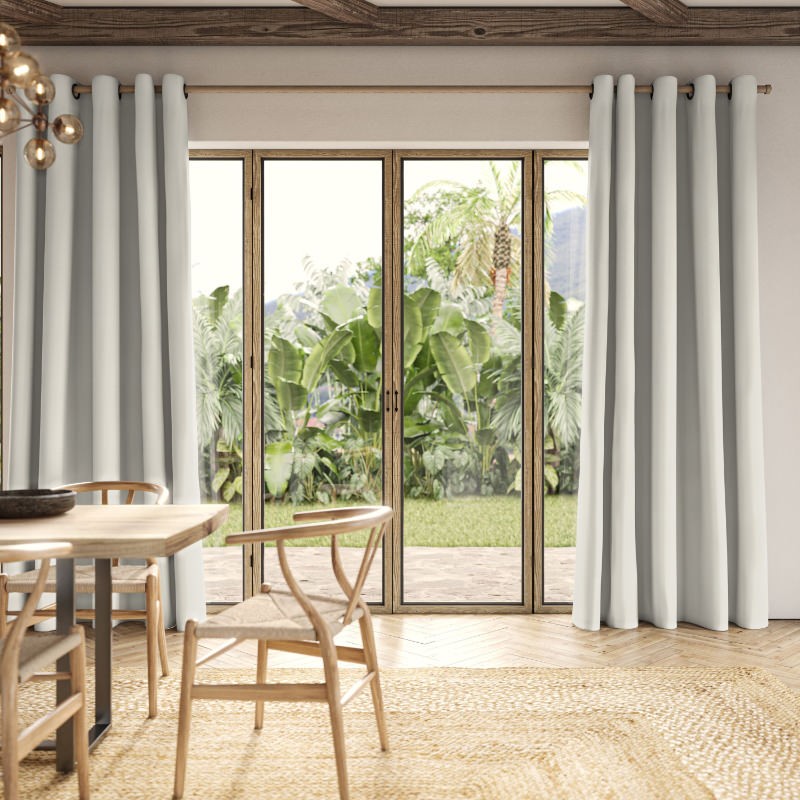 Clara Frost Plain Curtain