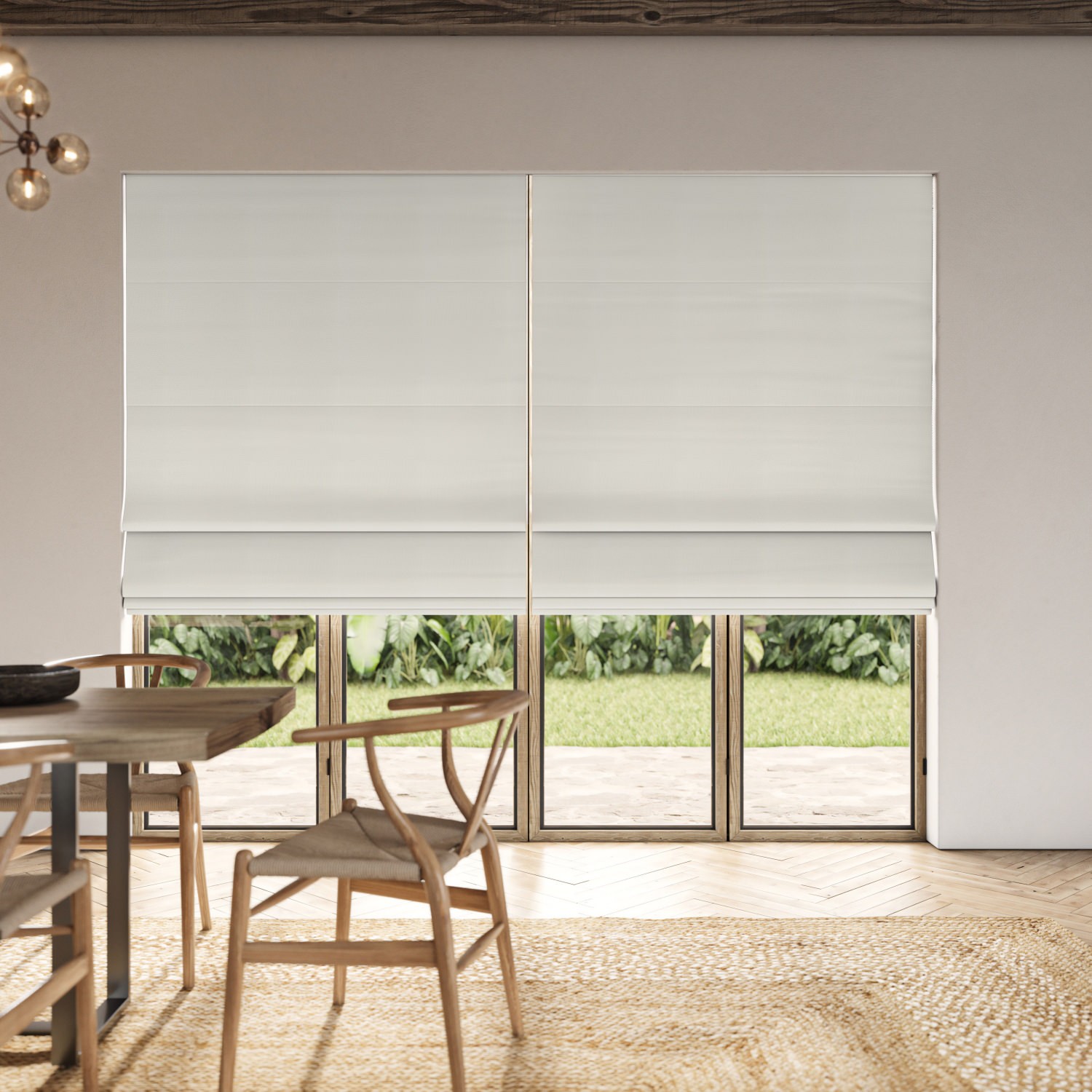 clara frost plain roman blind
