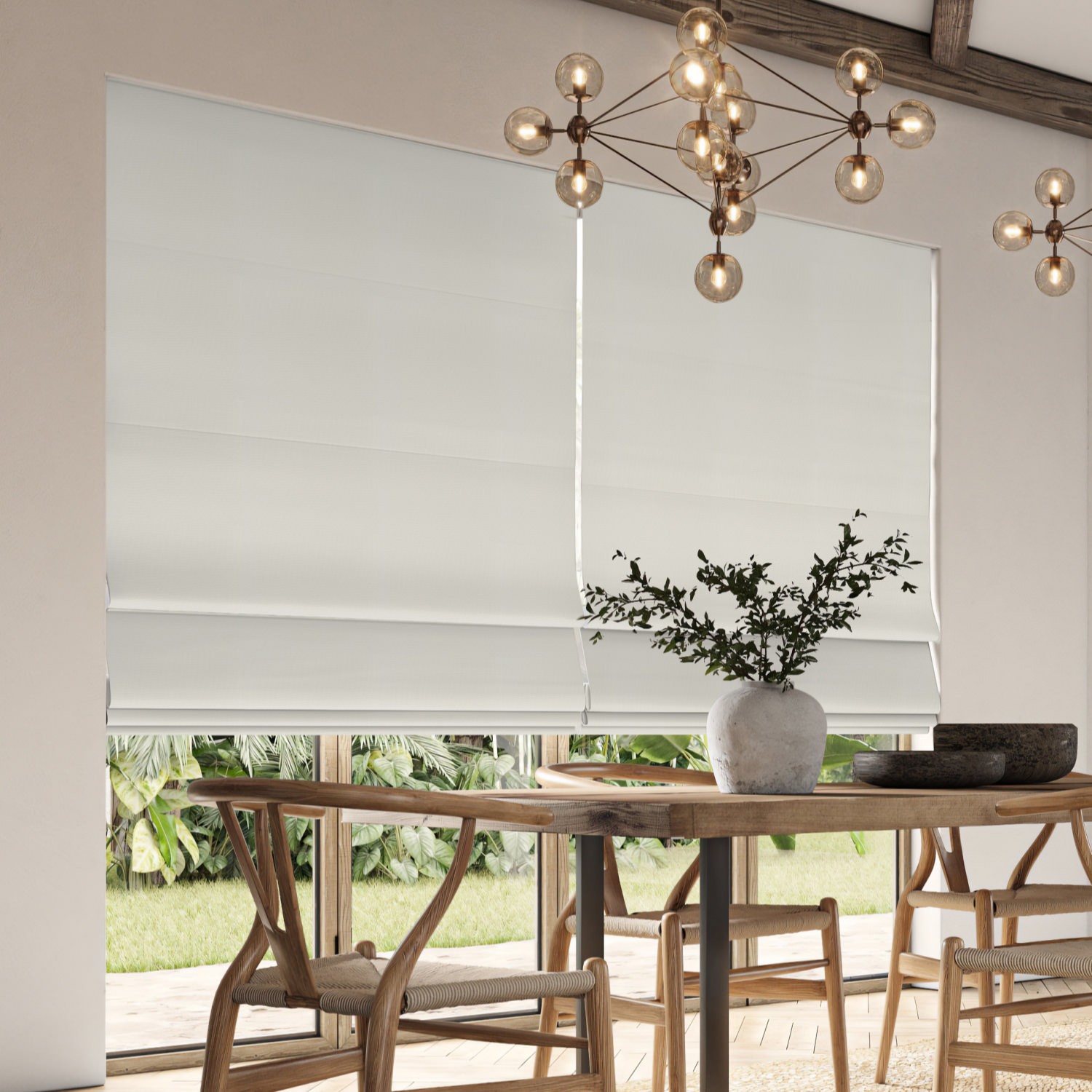 clara frost plain roman blind