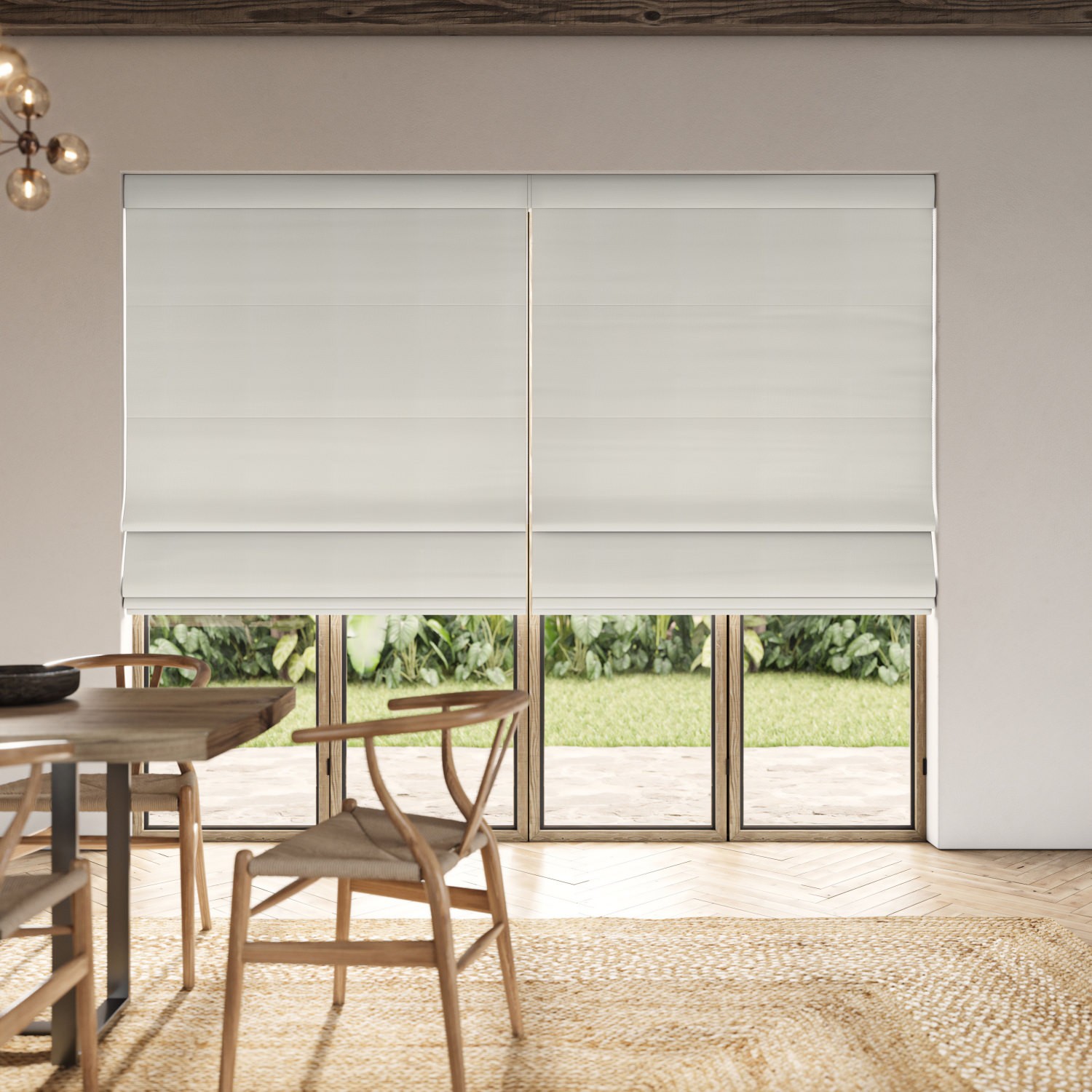 clara frost plain roman blind