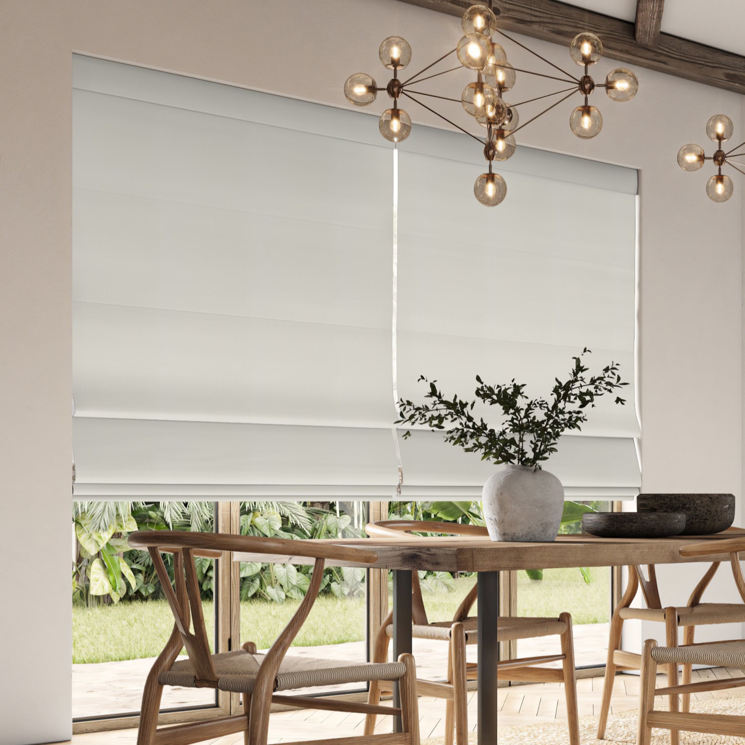 clara frost plain roman blind