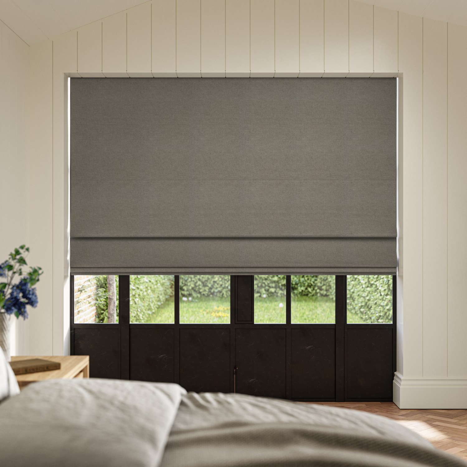clara ghost plain roman blind