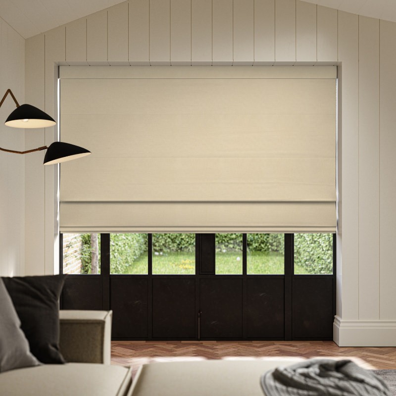Clara Linen Plain Roman Blind