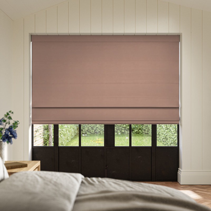 Collier Latte Dim Out Roman Blind