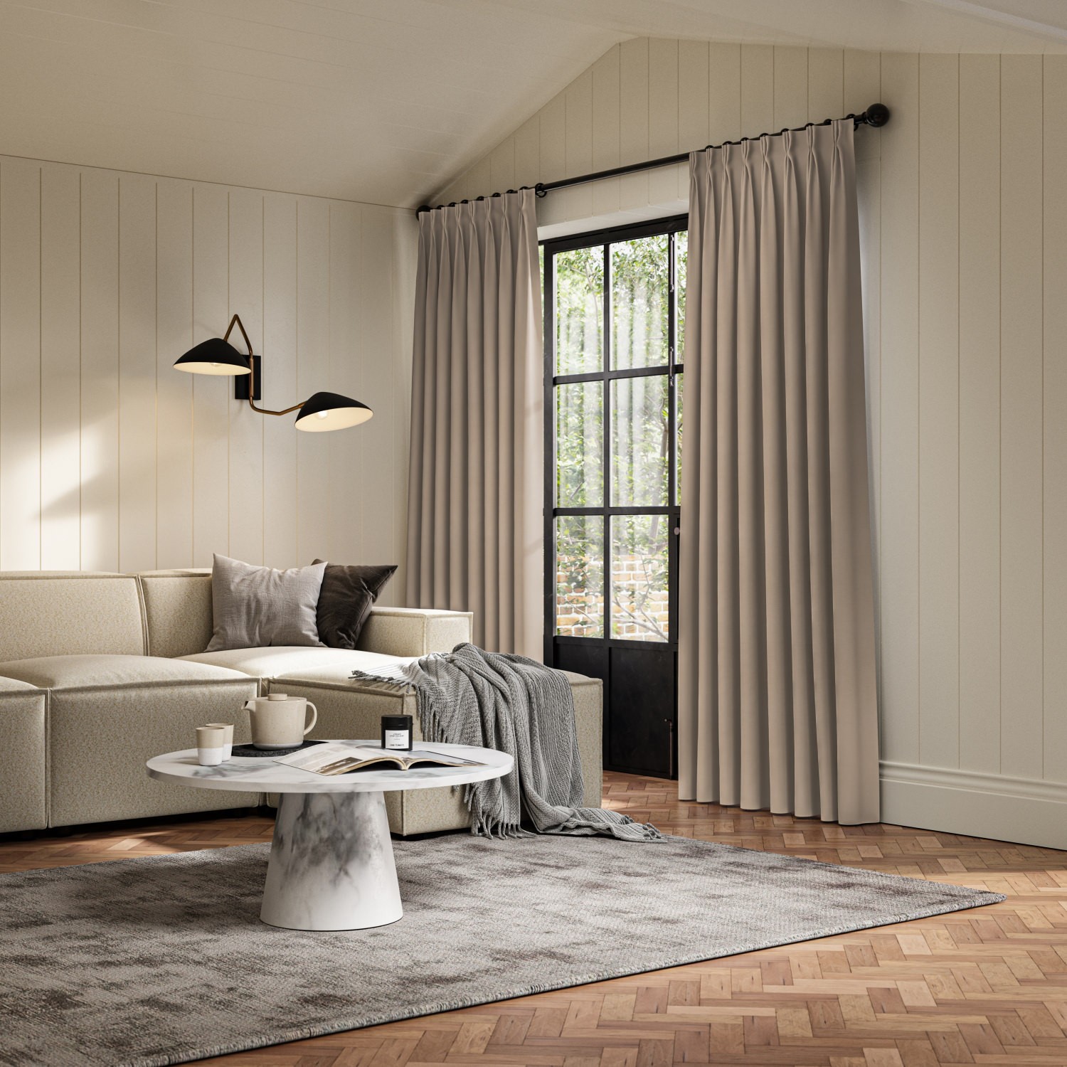 collier nougat dim out curtain