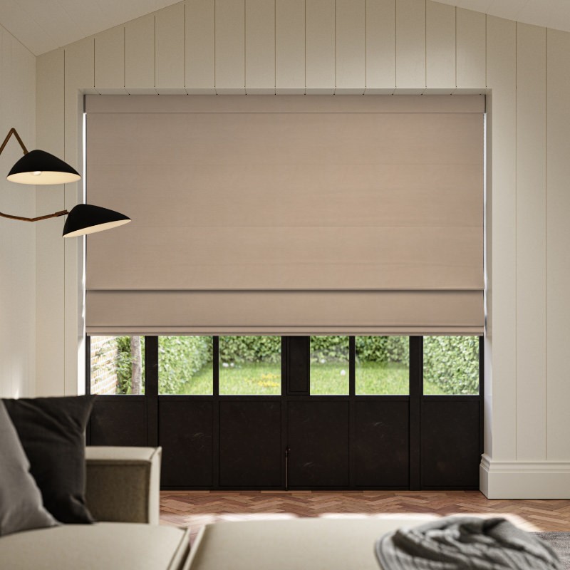 Collier Nougat Dim Out Roman Blind
