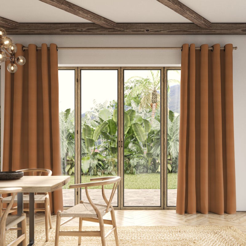 Collier Rust Dim Out Curtain