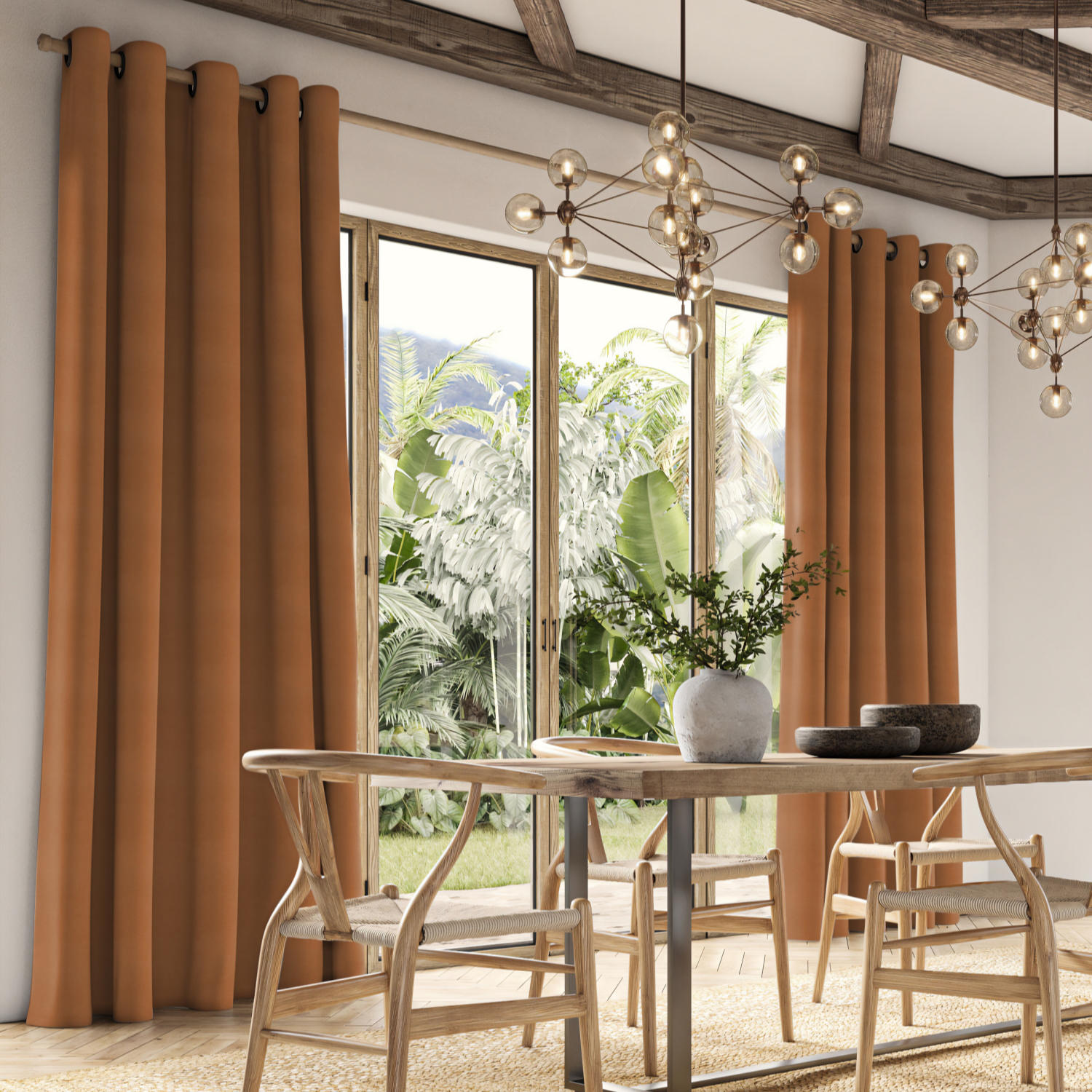collier rust dim out curtain