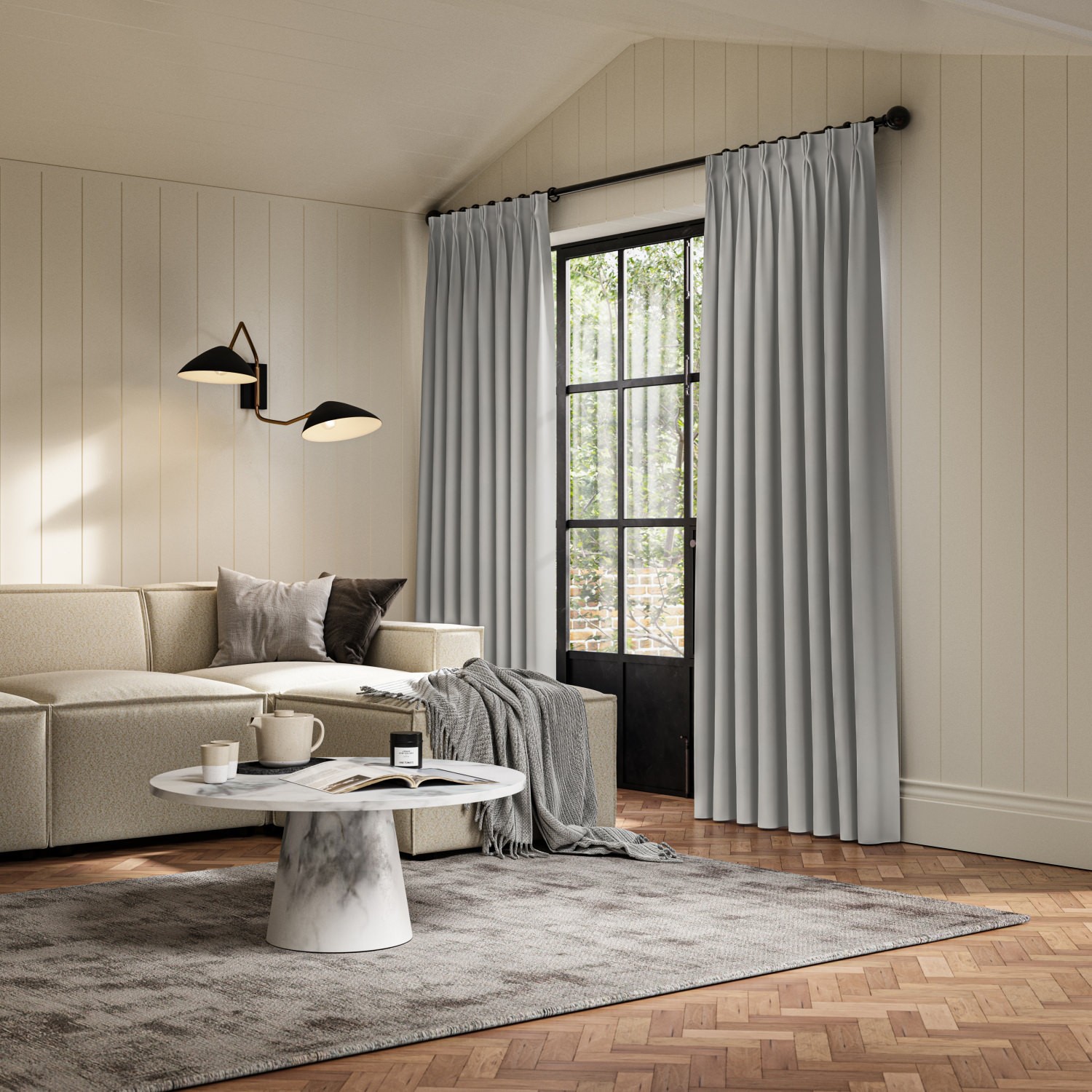 collier steel dim out curtain