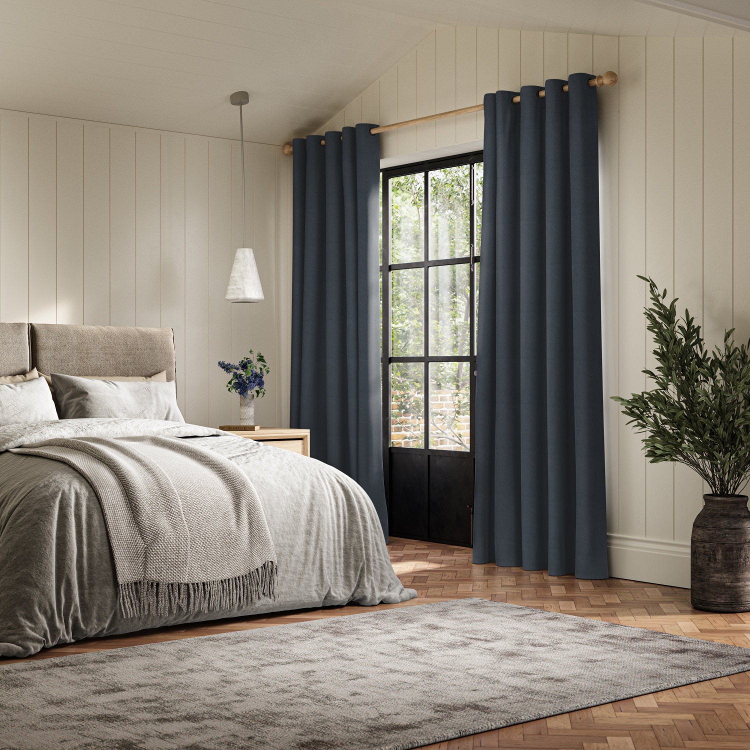 downey slate dim out curtain