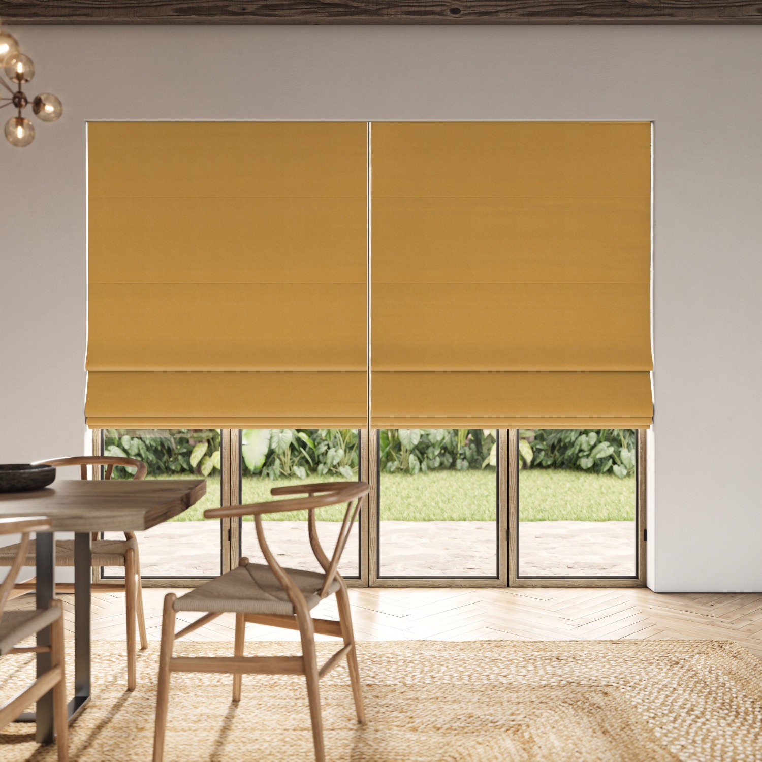 downey sun dim out roman blind