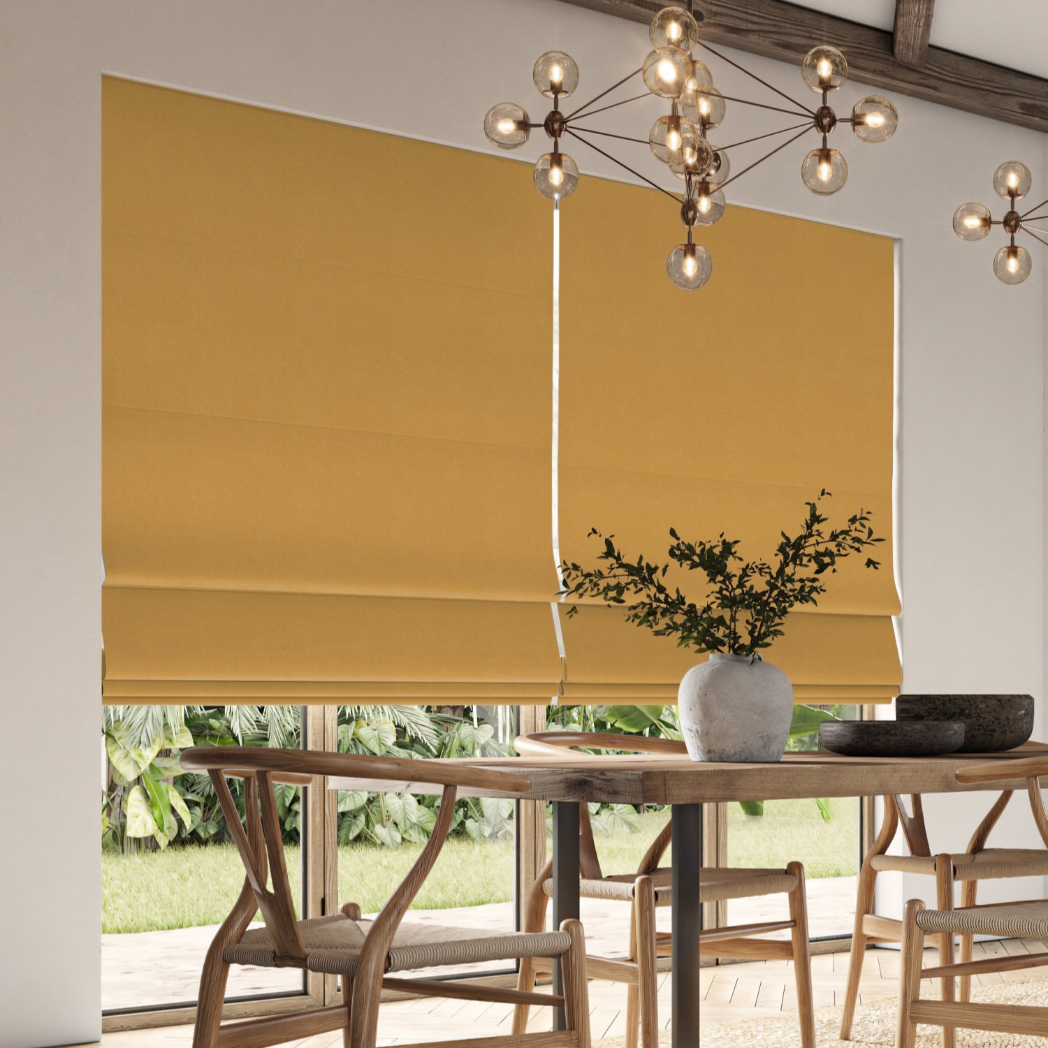 downey sun dim out roman blind