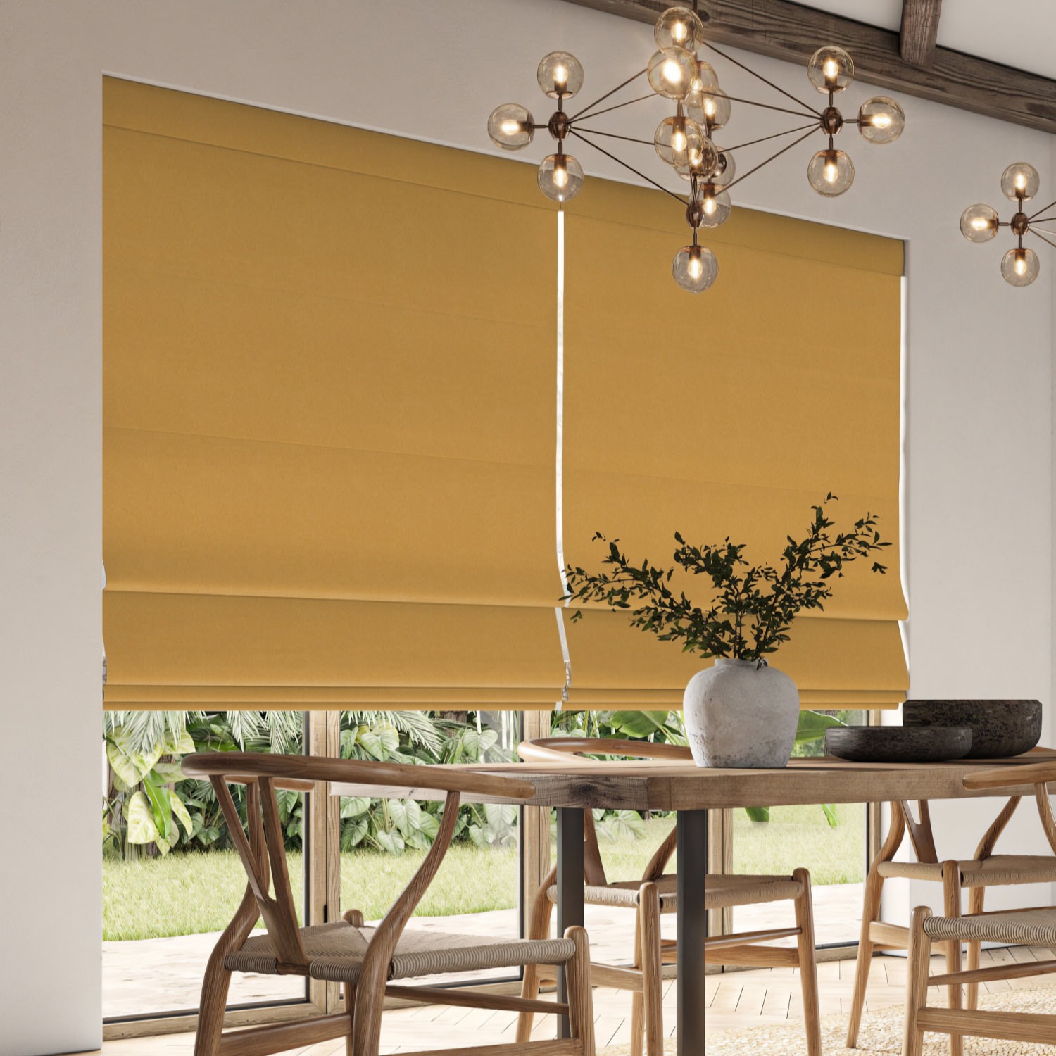 downey sun dim out roman blind
