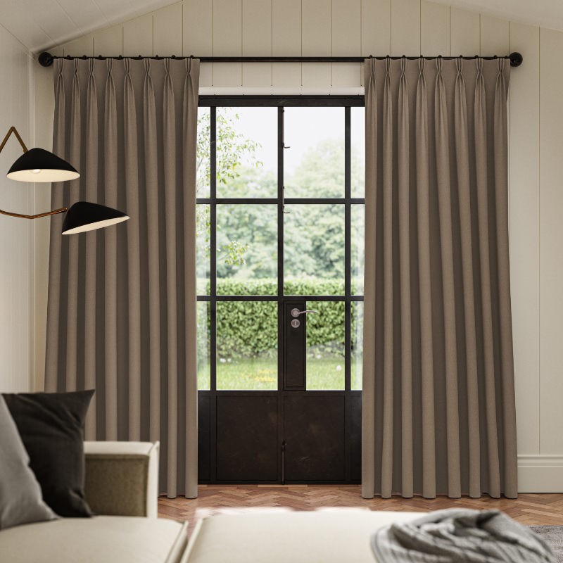 Frida Biscuit Plain Curtain