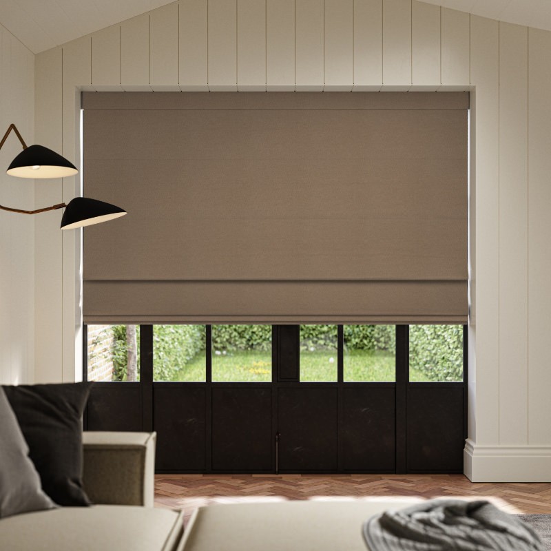 Frida Biscuit Plain Roman Blind