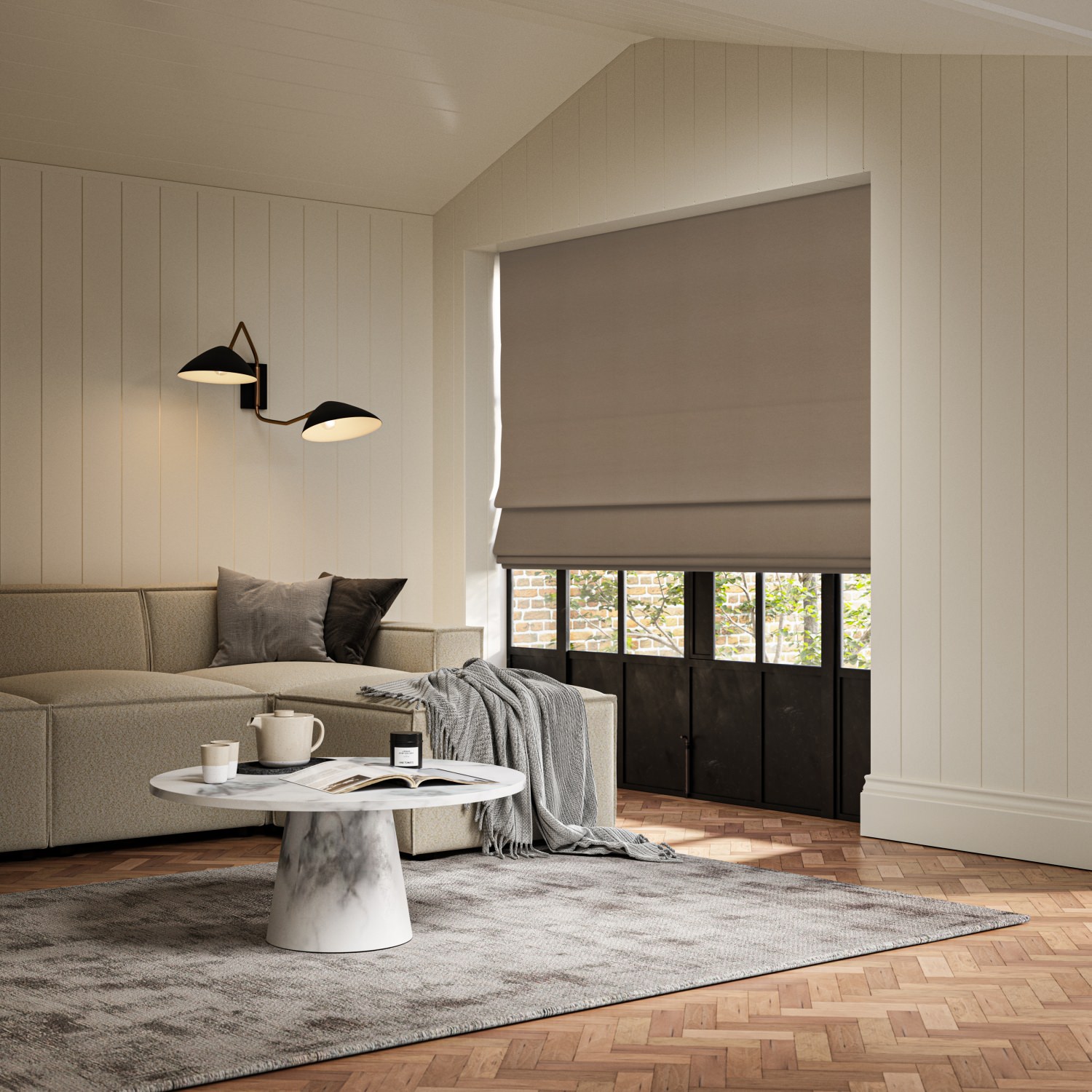 frida biscuit plain roman blind