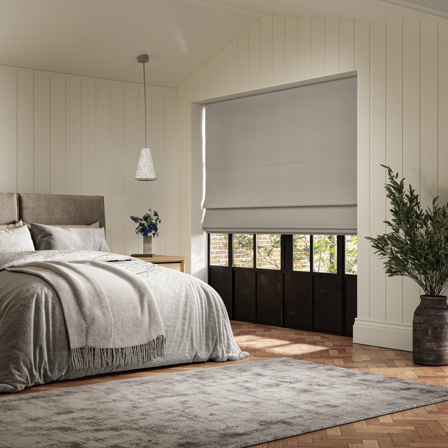frida otter plain roman blind